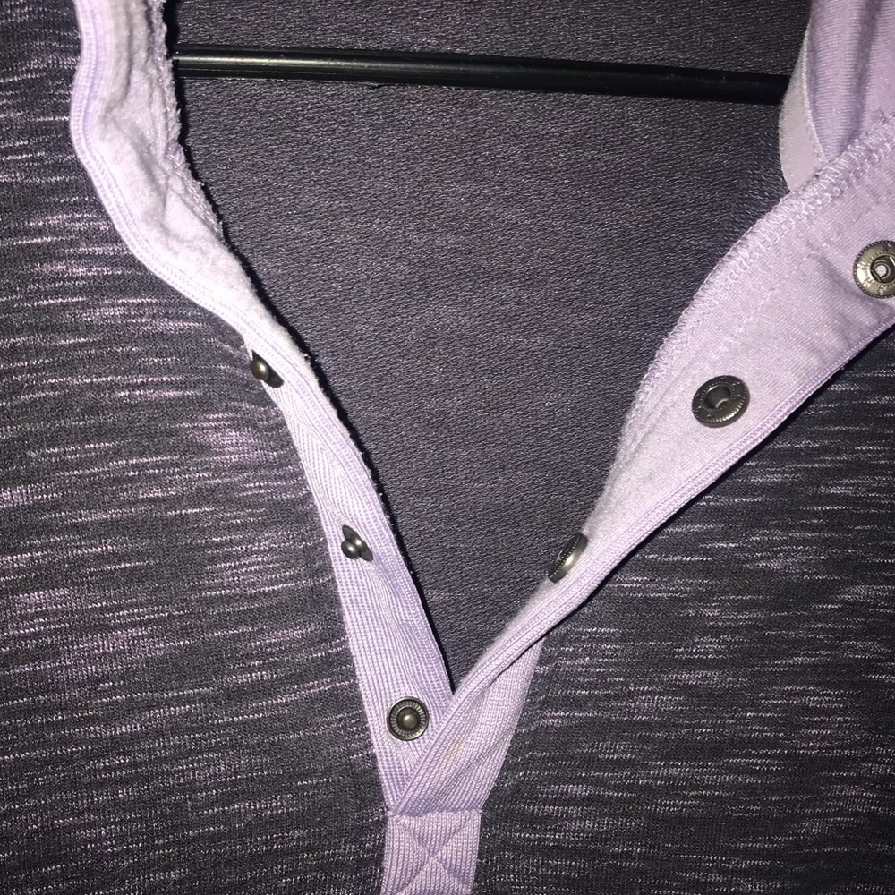 Avalanche Purple Snap Button Pullover Sweatshirt - image 4